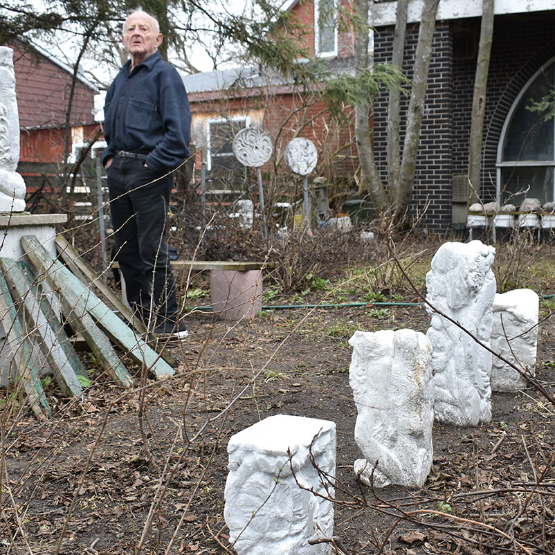 Manfred May, sculptor and architect.